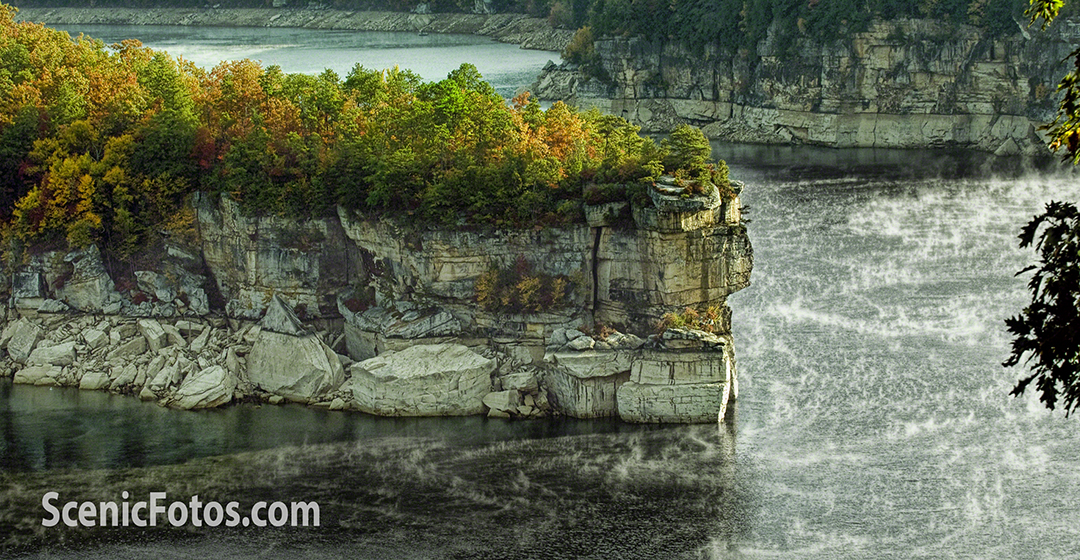 Long Point in the fall on Summersville Lake, WV